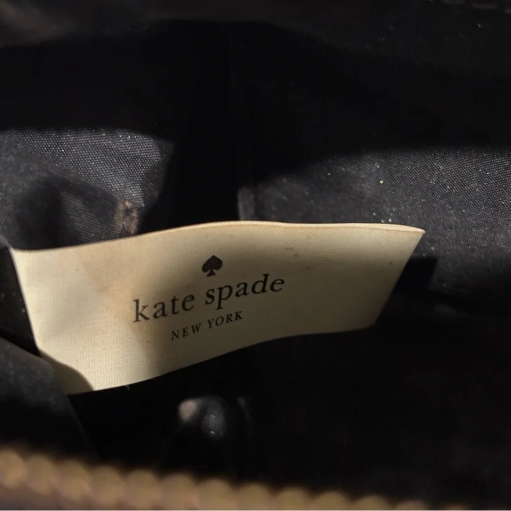 Kate Spade zip nylon cosmetic bag